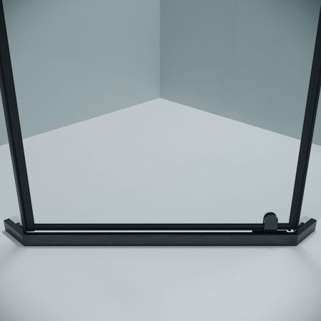 Душевой уголок Grossman Pragma 302.K33.03.9090.42.00 90х90 стекло прозрачное профиль графит без поддона