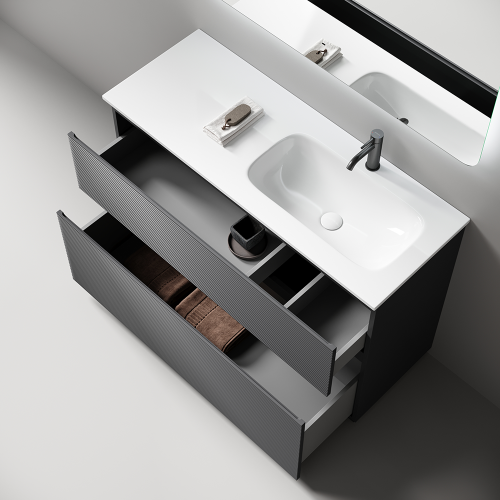 Тумба под раковину Sancos FOLK Floor FL120FRGS 120х40 напольная цвет серый - фото 2