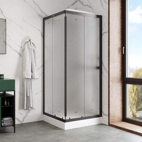 Душевая кабина Parly Frost FQ811B 80х80 квадратная с крышей ориентация универсальная