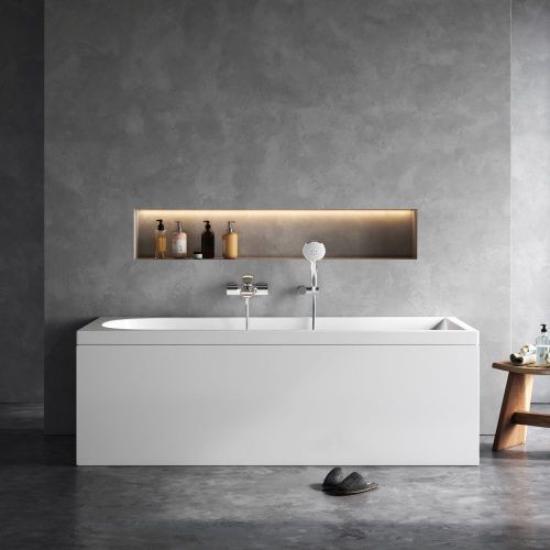 Ванна акриловая Am.Pm Spirit W72A-180-080W-A2 180х80 пристенная прямоугольная без каркаса - фото 4