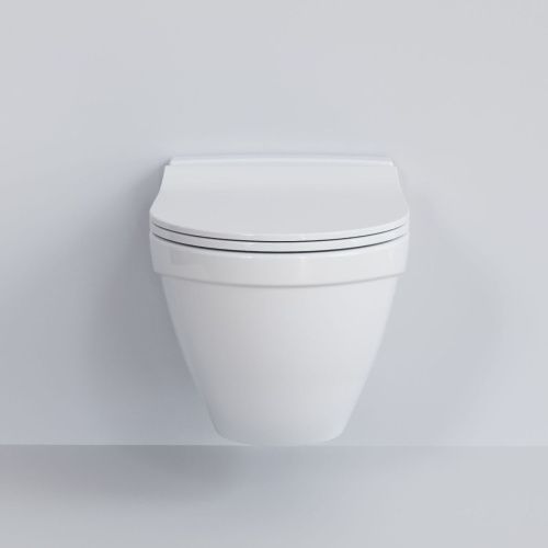 Унитаз подвесной Ambassador Nord 133T20001-132T20001S белый с сиденьем микролифт - фото 2