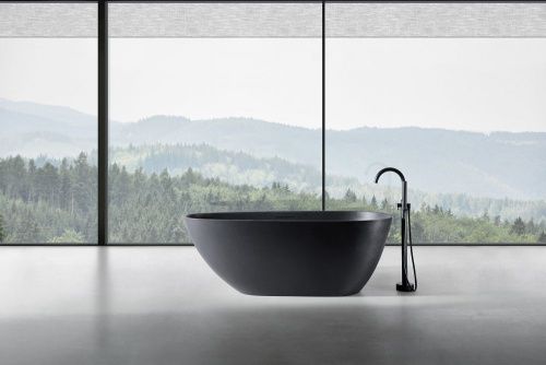 Ванна из искусственного камня Abber Dortmund AM9911B 170х75 отдельностоящая овальная с каркасом - фото 2