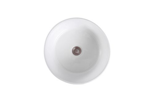 Раковина из сантехнического фарфора Aquatek AQ5118-00 40х40 накладная цвет белый без отверстий под смеситель - фото 4