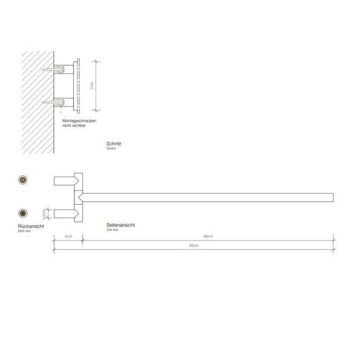 Полотенцедержатель Decor Walther Mikado 520516 - фото 2