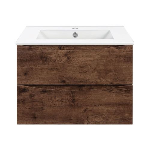 Тумба под раковину Vincea Mia VMC-2MC600RW 60х50 подвесная цвет коричневый - фото 4