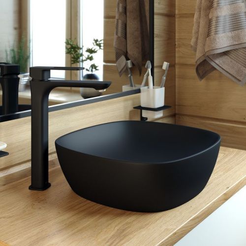 Смеситель IDDIS Slide SLIBL01i01 на столешницу черный - фото 4