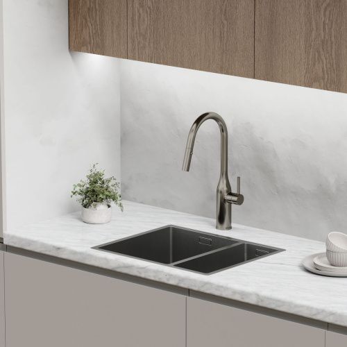 Смеситель для кухни Sancos Grand SC4002GG на мойку вороненая сталь - фото 5