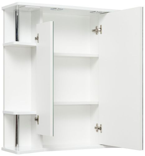 Зеркало-шкаф Runo Валенсия 00000000019 80х80 подвесной цвет белый - фото 2