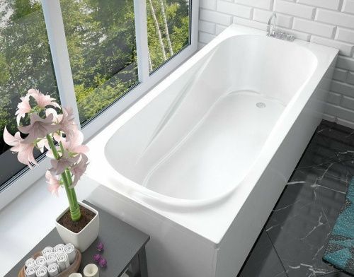 Ванна из литьевго мрамора Taliente Bolseno BL18080 180х80 пристенная прямоугольная без ножек и каркаса - фото 4