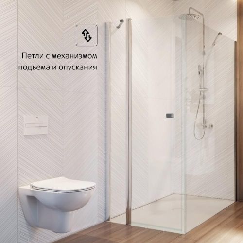 Душевая дверь Roca CAPITAL 7.M460.9.012.M 90х195 стекло прозрачное профиль хром - фото 3