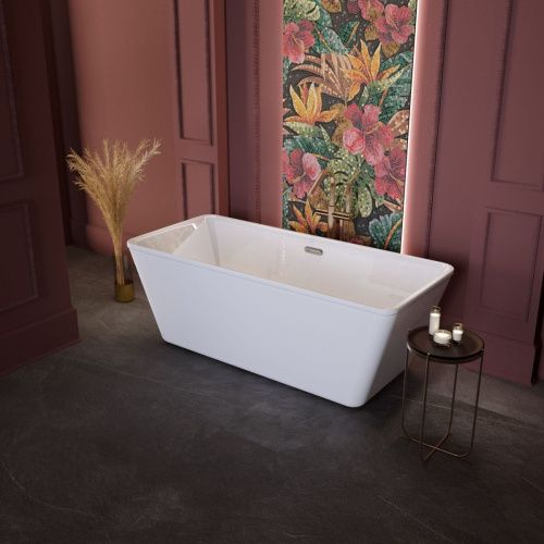 Ванна акриловая Aima Design ICON 01айк1775 170х75 отдельностоящая прямоугольная с ножками и каркасом - фото 4