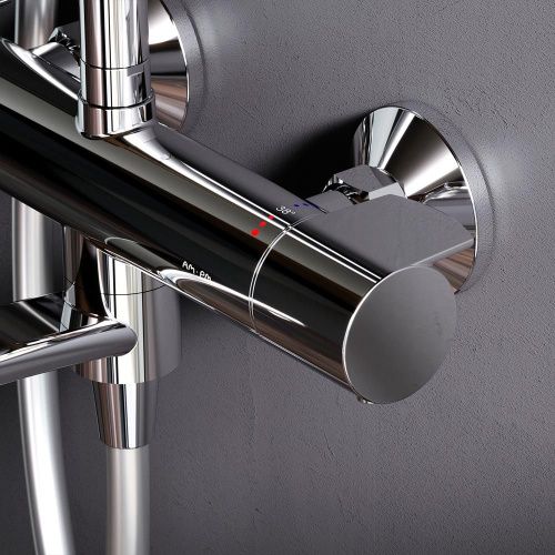 Душевая стойка Am.Pm X-Joy F0785A500 настенная цвет хром с термостатом - фото 5