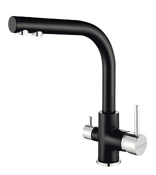 Смеситель для кухни Paulmark ESSEN Es213011-401 на мойку черный