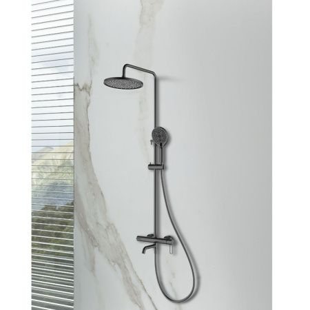 Душевая стойка Splenka S03.24.09 настенная цвет серый