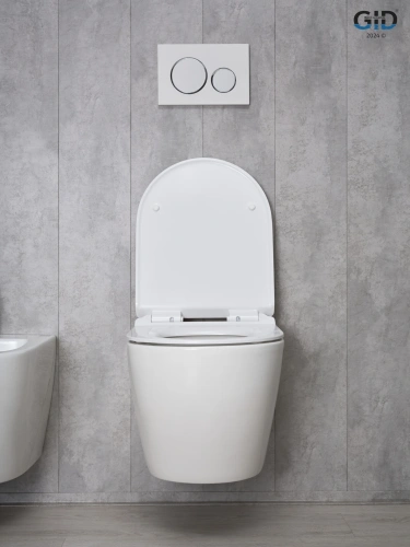 Унитаз подвесной Gid Convexo 62256Y белый с сиденьем микролифт безободковый смыв торнадо - фото 3
