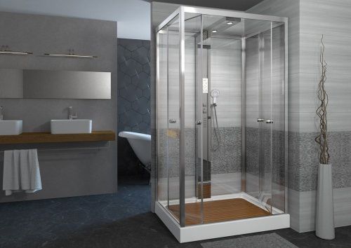 Душевая кабина AvaCan Z122STEAM 120х90 прямоугольная с крышей ориентация универсальная - фото 3