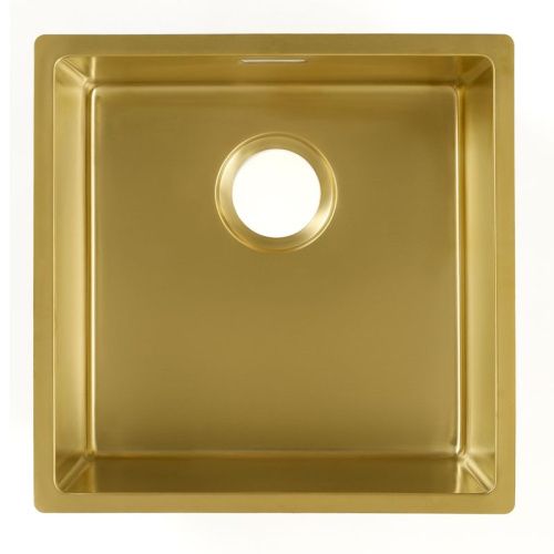 Кухонная мойка Grandex Aqua 5011351 45х45 цвет золото поверхность матовая - фото 5