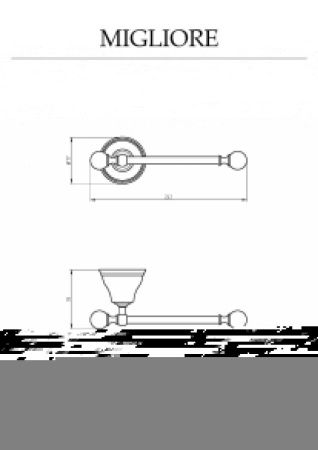 Бумагодержатель Migliore Provance 17687