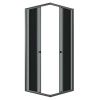 Душевой уголок Niagara Eco NG-1008-14QT 80х80 стекло тонированное профиль черный без поддона