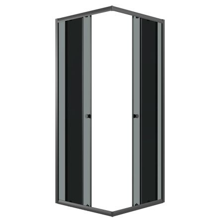 Душевой уголок Niagara Eco NG-1008-14QT 80х80 стекло тонированное профиль черный без поддона