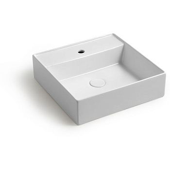 Раковина керамическая White Ceramic Like W090701 50х50 накладная цвет белый