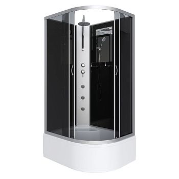 Душевая кабина Niagara Classic 25101434LBKTG 120х80 асимметричная без крыши ориентация левая