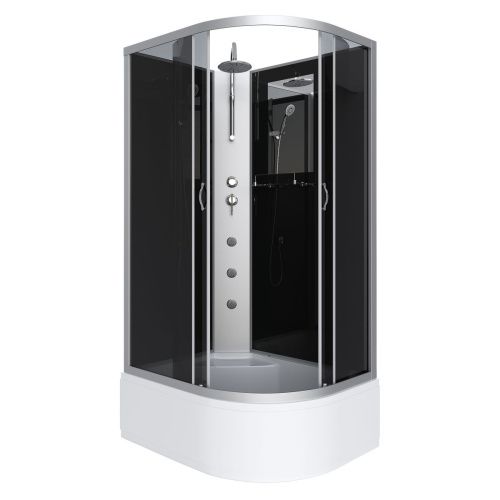 Душевая кабина Niagara Classic 25101434LBKTG 120х80 асимметричная без крыши ориентация левая