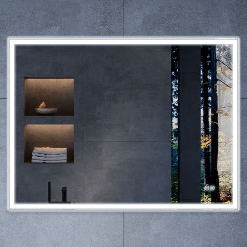Зеркало с подсветкой и антизапотевателем Vincea VLM-3VN100-2 100х80 подвесное