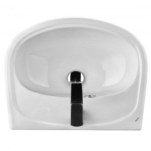 Раковина из сантехнического фарфора Santek Анимо 1WH110490 40х30 подвесная цвет белый 1 отверстие под смеситель - фото 3