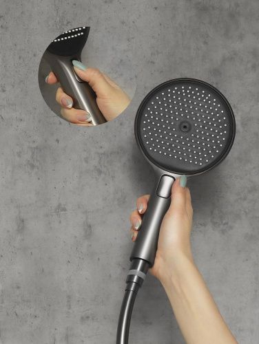 Душевая стойка AltroBagno Bilancia AltroBagnoBilancia030428GM настенная цвет оружейная сталь - фото 3