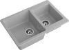 Кухонная мойка Granfest Practik P-780K серый 80х50 цвет серый поверхность матовая