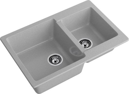 Кухонная мойка Granfest Practik P-780K серый 80х50 цвет серый поверхность матовая - фото 2