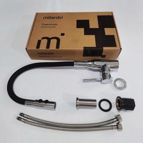 Смеситель для кухни Milardo Meal M01SB2FM05 на мойку хром - фото 2