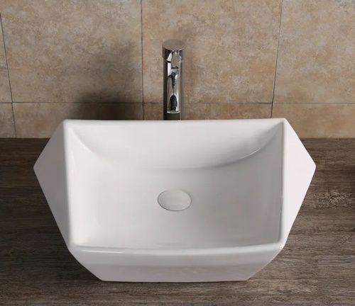 Раковина из сантехнического фарфора Cerutti SPA CR7065 60х40 накладная цвет белый без отверстий под смеситель - фото 2