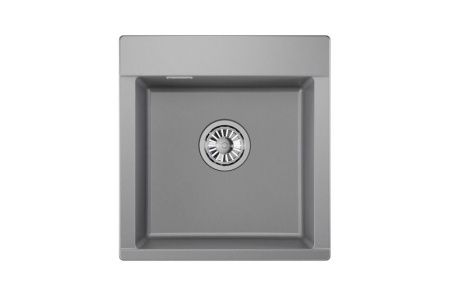 Кухонная мойка Granula 4701, АЛЮМИНИУМ 45х50 цвет серый поверхность матовая