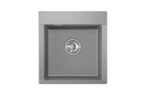 Кухонная мойка Granula 4701, АЛЮМИНИУМ 45х50 цвет серый поверхность матовая - фото 2