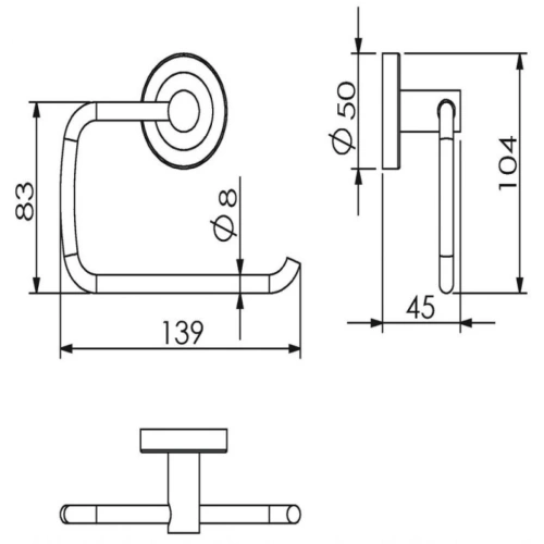 Бумагодержатель Langberger BURANO 11043A - фото 2