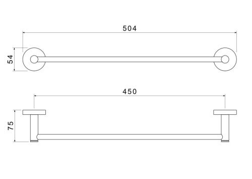 Полотенцедержатель Aquatek ЕВРОПА AQ4120BGM - фото 2