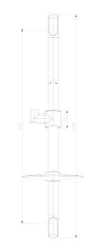 Душевая штанга LeMark LM8066C цвет хром - фото 2