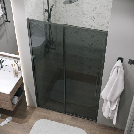 Душевая дверь Grossman Galaxy 100.K33.01.100.42.10 100х195 стекло тонированное профиль графит