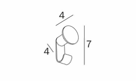 Крючок Inda ONE AV120BNE