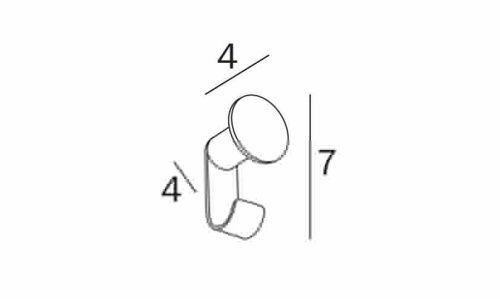 Крючок Inda ONE AV120BCR - фото 4