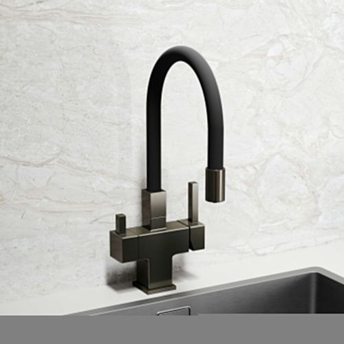 Смеситель для кухни Sancos Arno SC4005GG на мойку вороненая сталь - фото 4