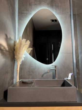 Раковина из искусственного камня Uperwood Piter 291020214 60х40 накладная цвет серый