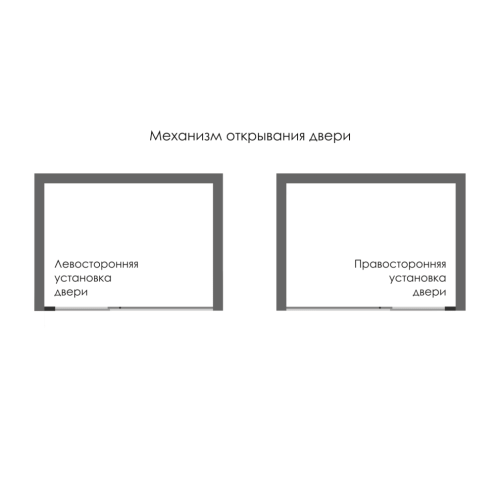 Душевая дверь Wasserkraft Elbe 74P 74P27 80х200 стекло прозрачное профиль черный - фото 2