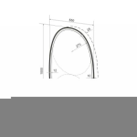 Зеркало с подсветкой Wellsee 7 Rays' Spectrum 172202010 60х100 подвесное
