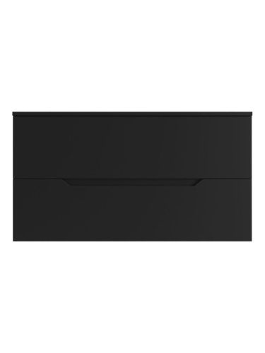 Тумба под раковину Orange Line Li-100TubMDF 100х50 подвесная цвет черный - фото 2