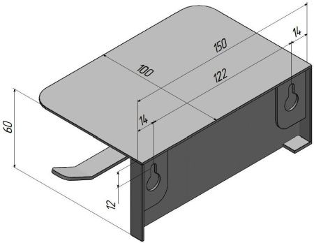 Бумагодержатель Aquanet Магнум 00336612