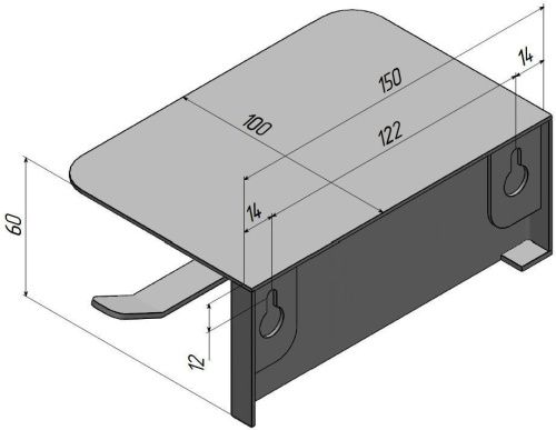 Бумагодержатель Aquanet Магнум 00336612 - фото 4