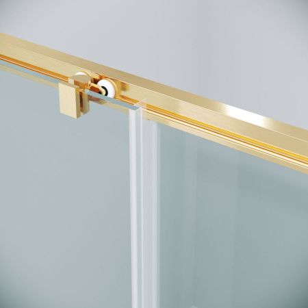 Душевой уголок Grossman Cosmo 120.K33.02.1010.32.00 100х100 стекло прозрачное профиль золото без поддона